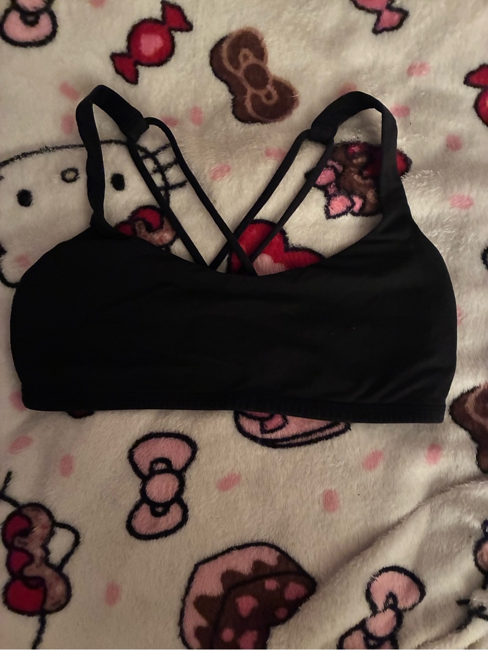 lululemon athletica Black Strappy Sports Bralette